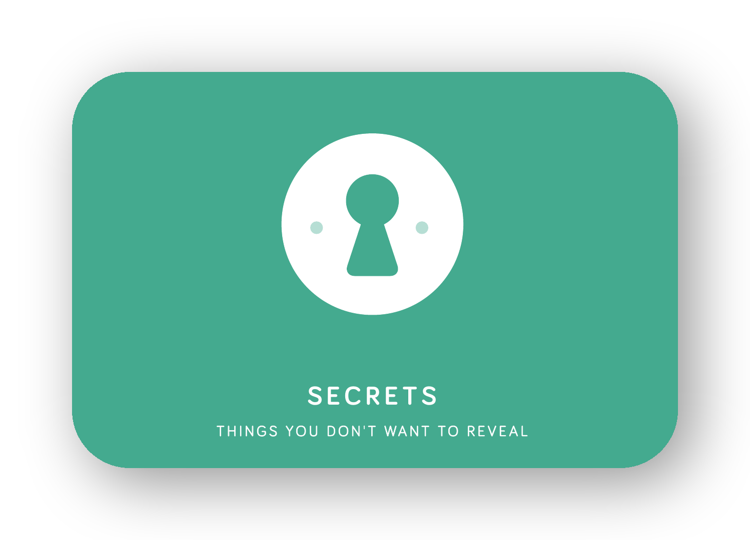 Secrets card