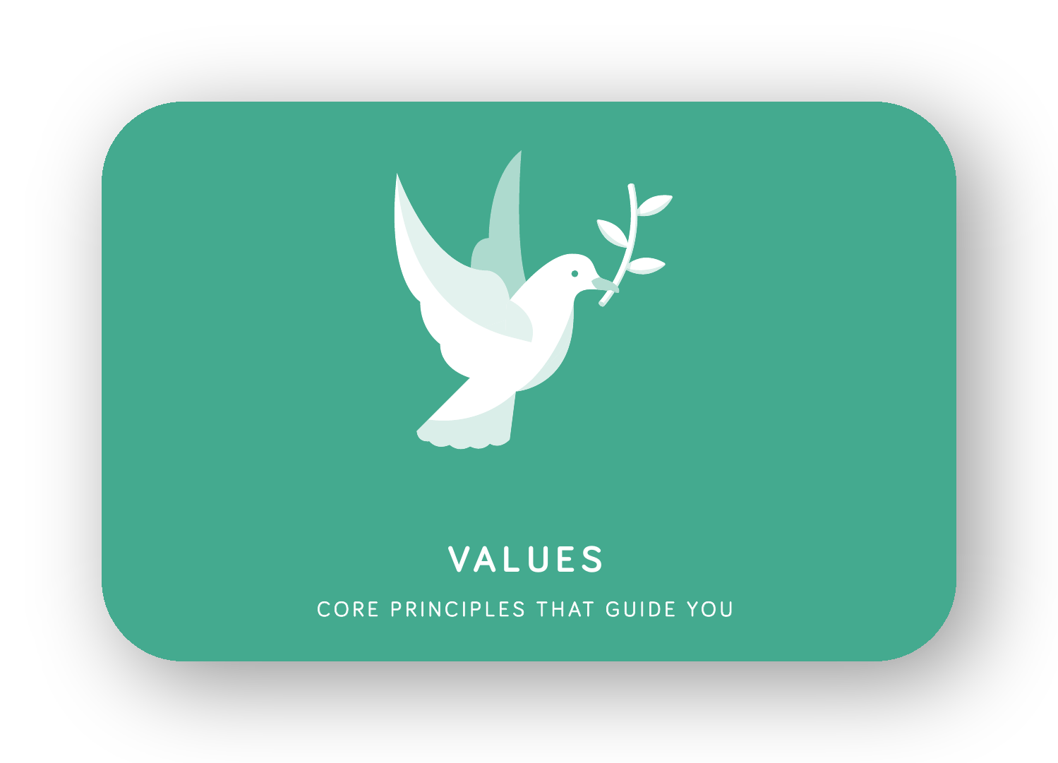 Values card